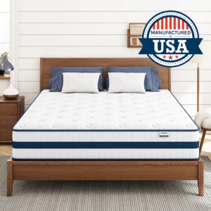 Maxzzz 10-12'' Twin/King/Queen Size Mattress, Bed with Gel Memory Foam & Individually Pocket Coils for Pressure Relief & Support