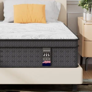 King Size Mattress,14 Inch Hybrid King Mattress in a Box with Gel Memory Foam,Individually Wrapped Pocket Spring,Pressure Relief